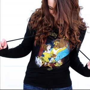 Beauty and The Beast Cowl Neck Sweatshirt